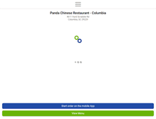 Tablet Screenshot of pandacolumbia.com